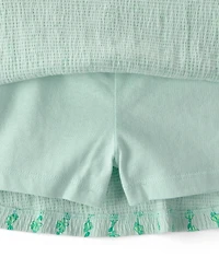 Carter's Girls' Toddler 2T-5T Vine Top & Skort, 2-Piece Set