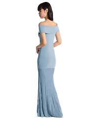 Michael Kors Women's Fold-Over Sheer Maxi Dress