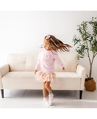 Sweet Wink Little Girls Big Sis Embroidered Patch Sweatshirt