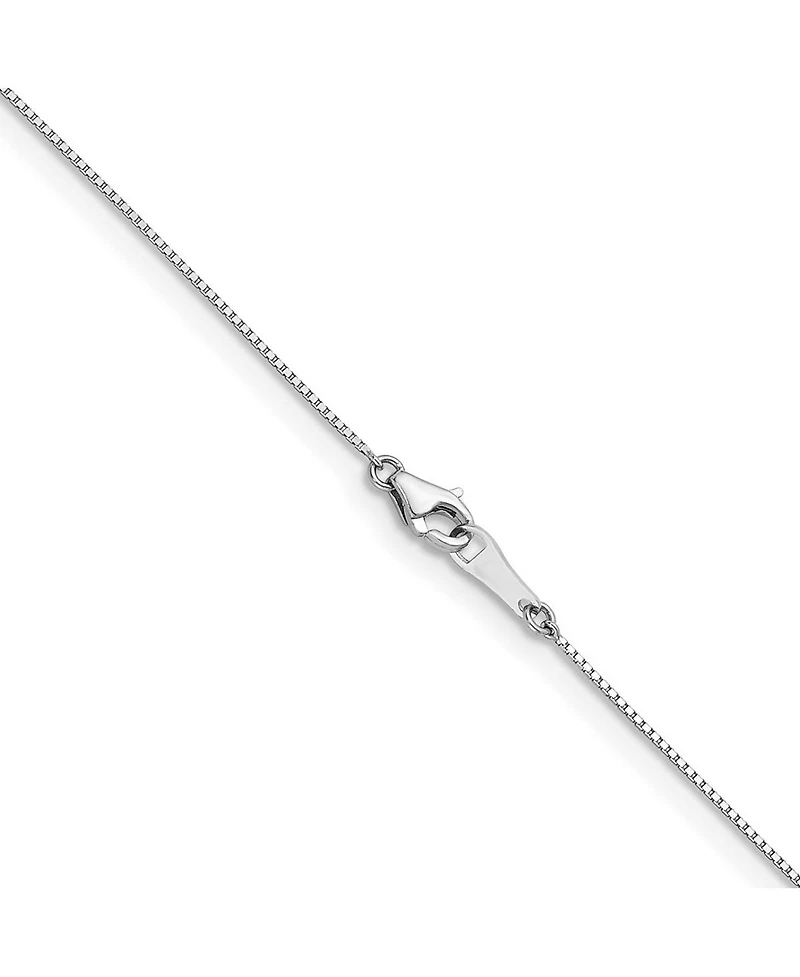 Curata Jewelry Solid 950 Platinum 0.7mm Box Chain Necklace 16-24 Inch Chain Necklace