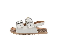 Bebe Girls Footbed Sandals - Comfortable Design with Double Buckle and Charms