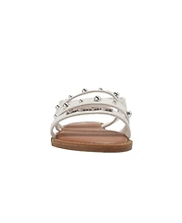 Bebe Little Girls fashion Sandals with Dome Stud Logo hw
