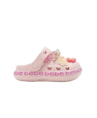 Bebe Toddler Eva Clogs - Lightweight and Comfortable, featuring Sparkling Gems Charms