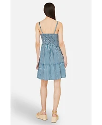 Yumi Women's Stripe Cotton Mini Sun Dress