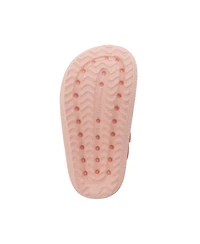 Bebe Little Girls Girl's Eva Comfy Slides - with Cute Marble Print and Charms