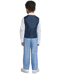 Nautica Boys' 2-7 Long-Sleeve Shirt, Vest, Pants & Bowtie, 4-Piece Set