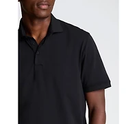 Kenneth Cole Men's Solid Button Placket Polo Shirt