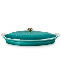 Le Creuset Stoneware Heritage 1.7-Quart Fish Baker with Cover