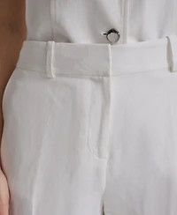 Calvin Klein Women's Wide-Leg Mid-Rise Pants