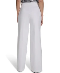 Calvin Klein Women's Mid-Rise Wide-Leg Pants