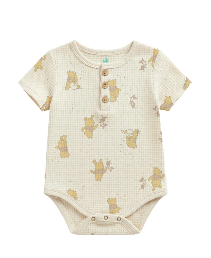 Disney Baby Boys' or Girls' Short-Sleeve Bodysuit, Pants and Hat, 5-Piece Set