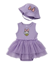 Disney Baby Girls' Daisy Duck Tank Tutu Dress with Hat