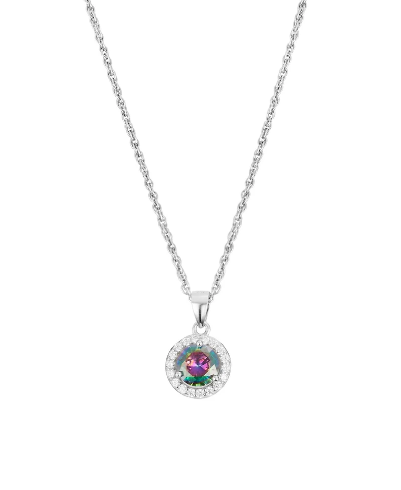 Macy's Cubic Zirconia Halo Pendant Necklace