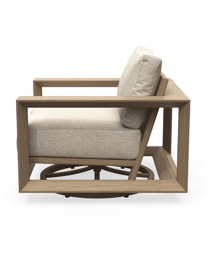 Mansfield 35" Olefin Outdoor Swivel Club Chair