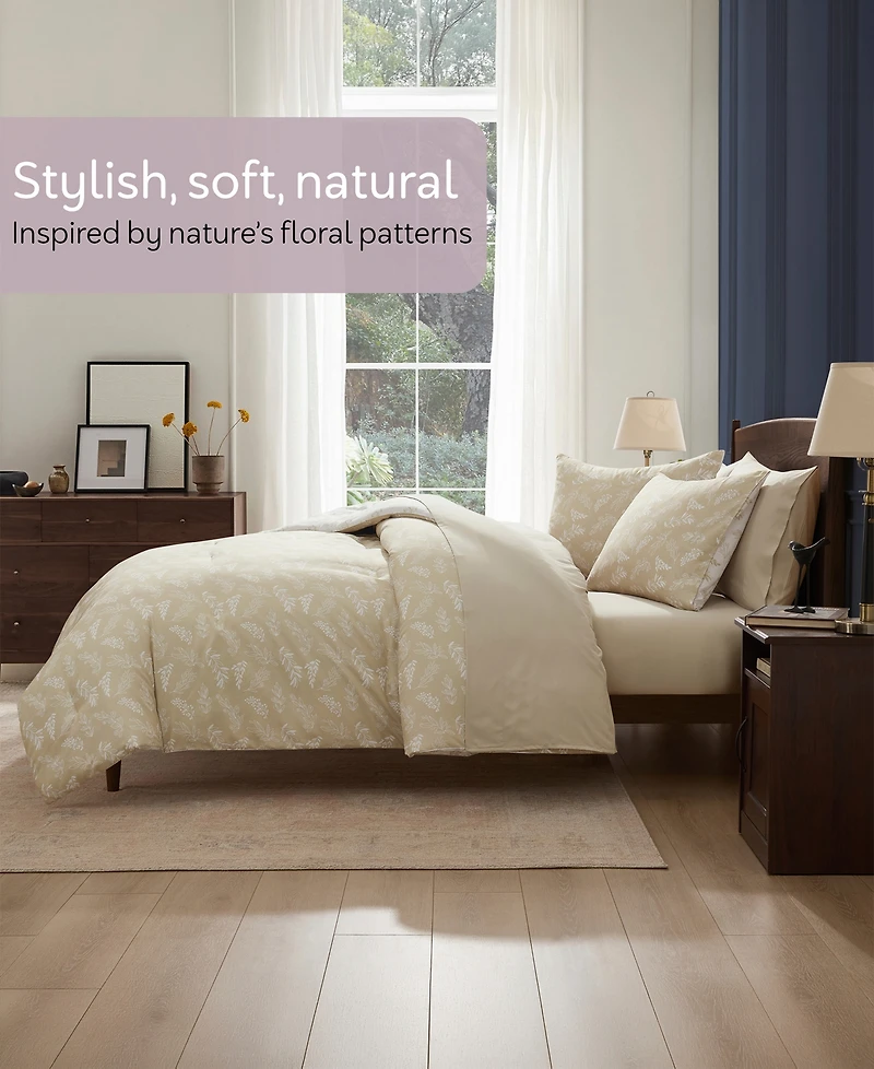 Nestl Luxury Soft Botanical Design 7-Pc. Comforter Set