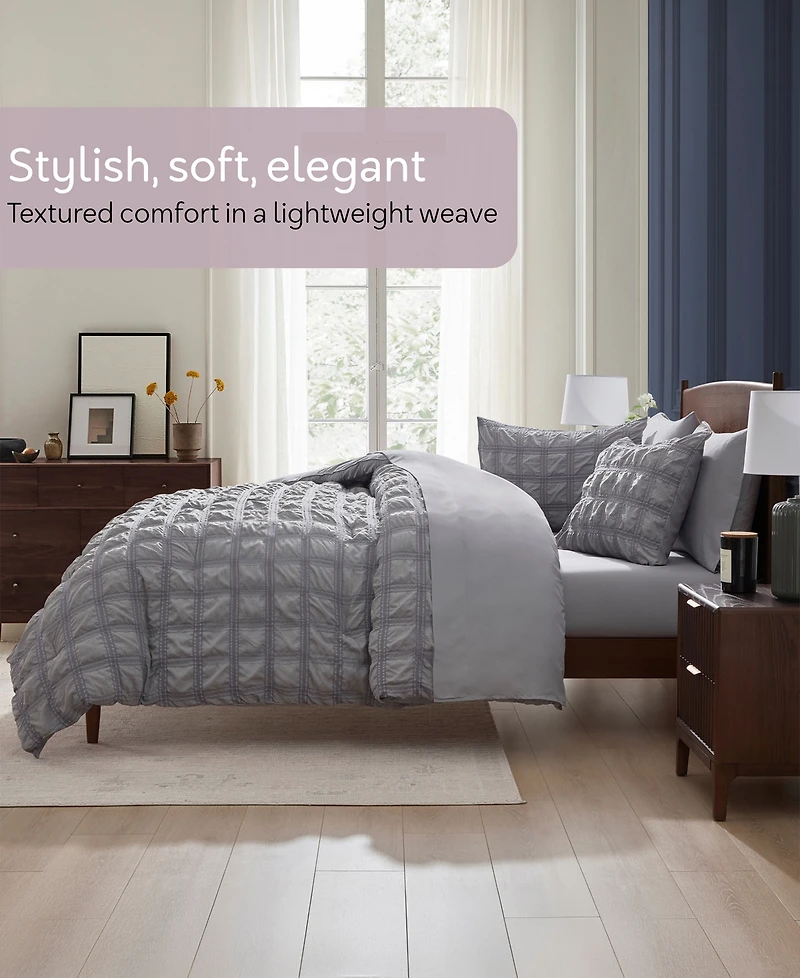 Nestl Luxury Soft Seersucker Design 7-Pc. Comforter Set
