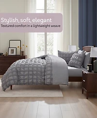 Nestl Luxury Soft Seersucker Design 7-Pc. Comforter Set