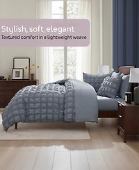 Nestl Luxury Soft Seersucker Design 5-Pc. Comforter Set, Twin/Twin Xl