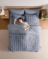 Nestl Luxury Soft Seersucker Design 7-Pc. Comforter Set