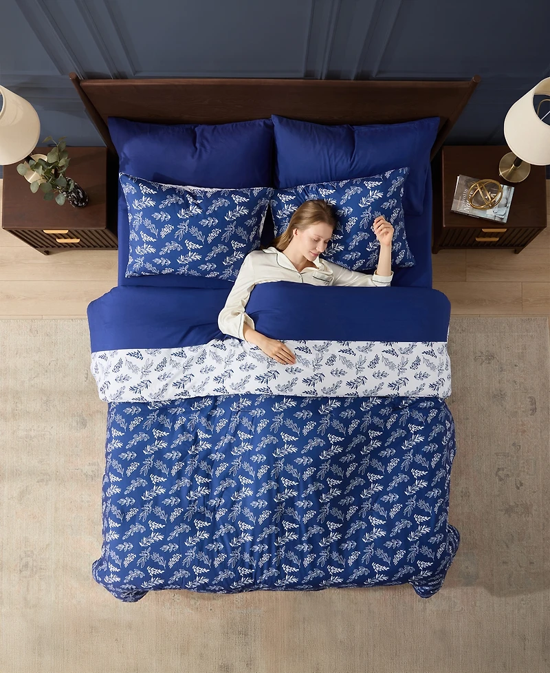 Nestl Luxury Soft Botanical Design 7-Pc. Comforter Set