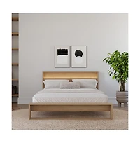 Nexera Gael Slatted Bedframe and Headboard with Integrated Light