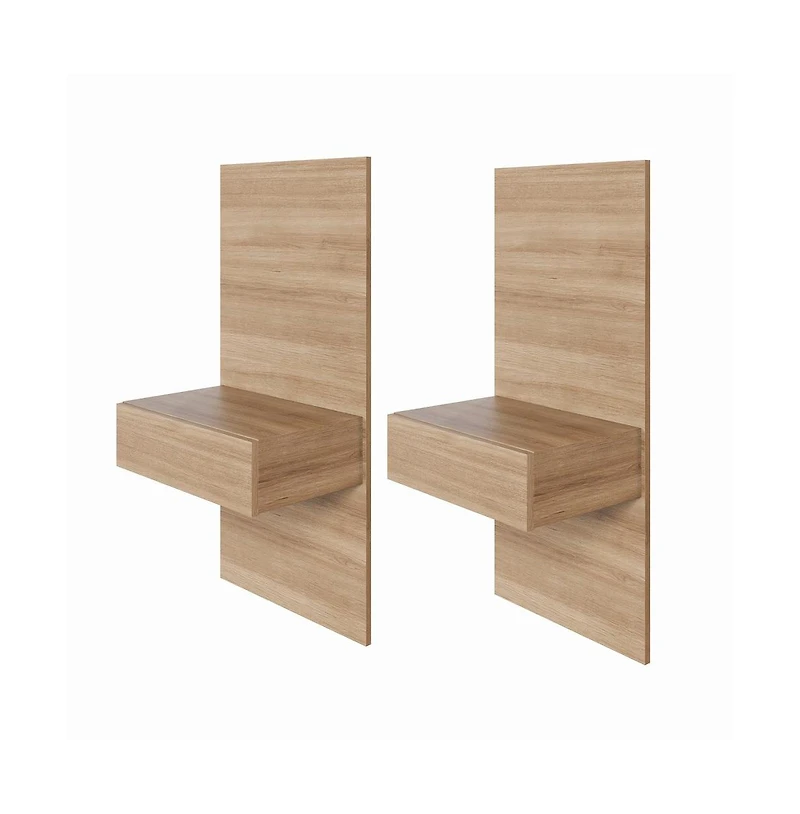 Nexera Milano Floating Nightstand Extension Panel Set of 2