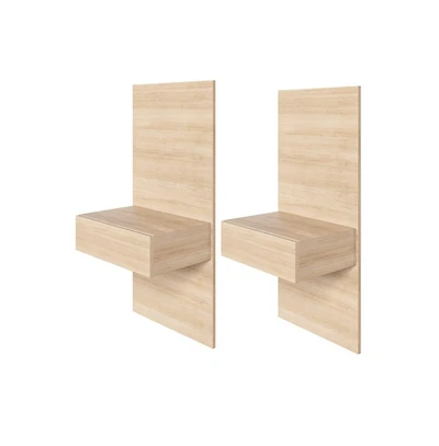 Nexera Milano Floating Nightstand Extension Panel Set of 2