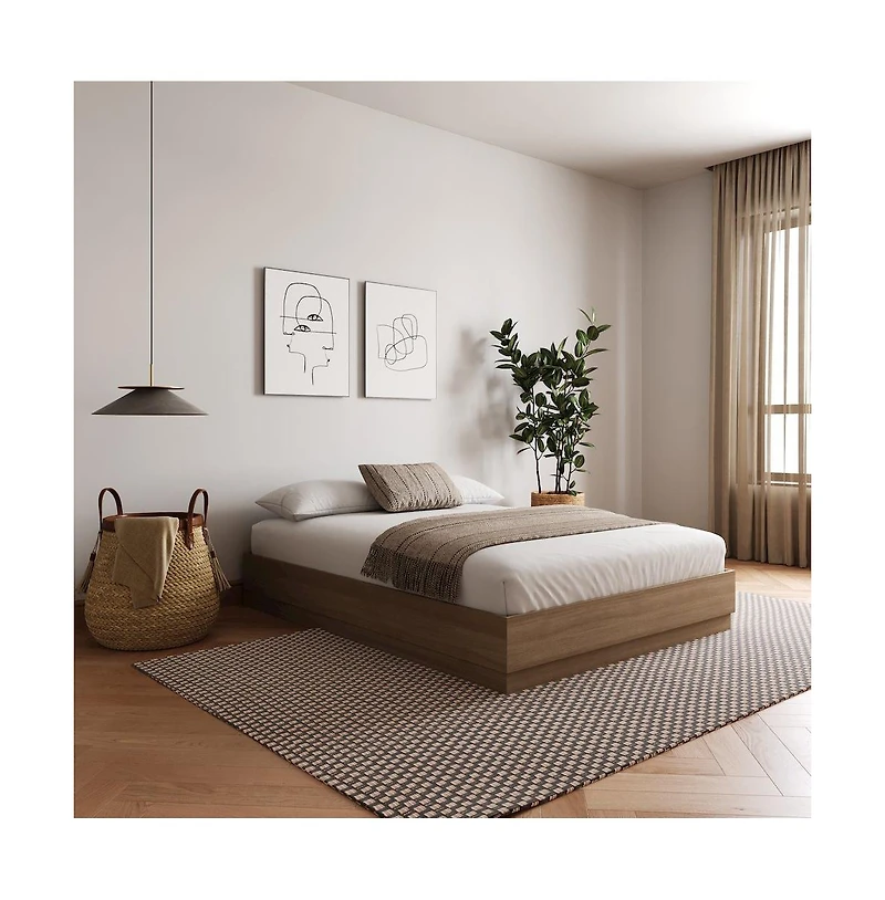Nexera Milano Platform Bed Frame