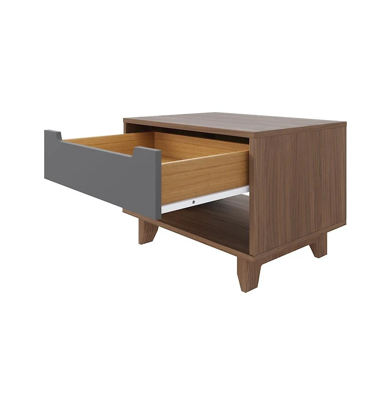 Nexera Nightstand 1-Drawer And Folding Door