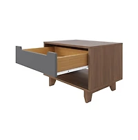 Nexera Nightstand 1-Drawer And Folding Door