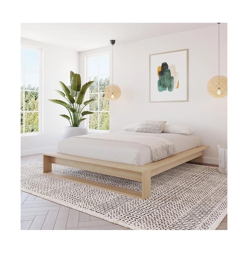 Nexera Lido Platform Bed with Slats