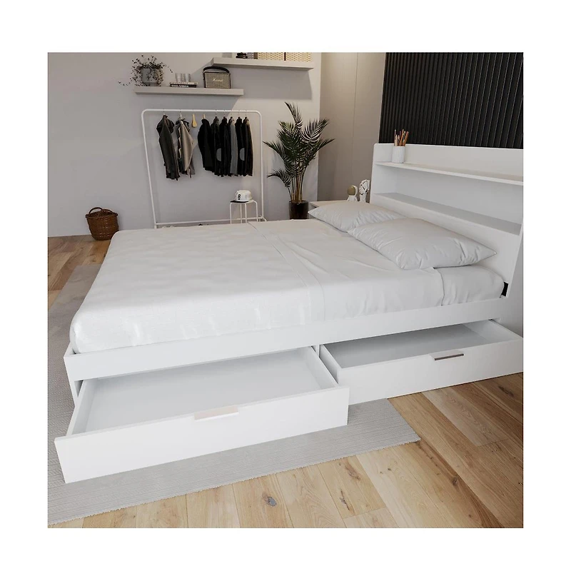 Nexera Hunter 2-Drawer Storage Bed
