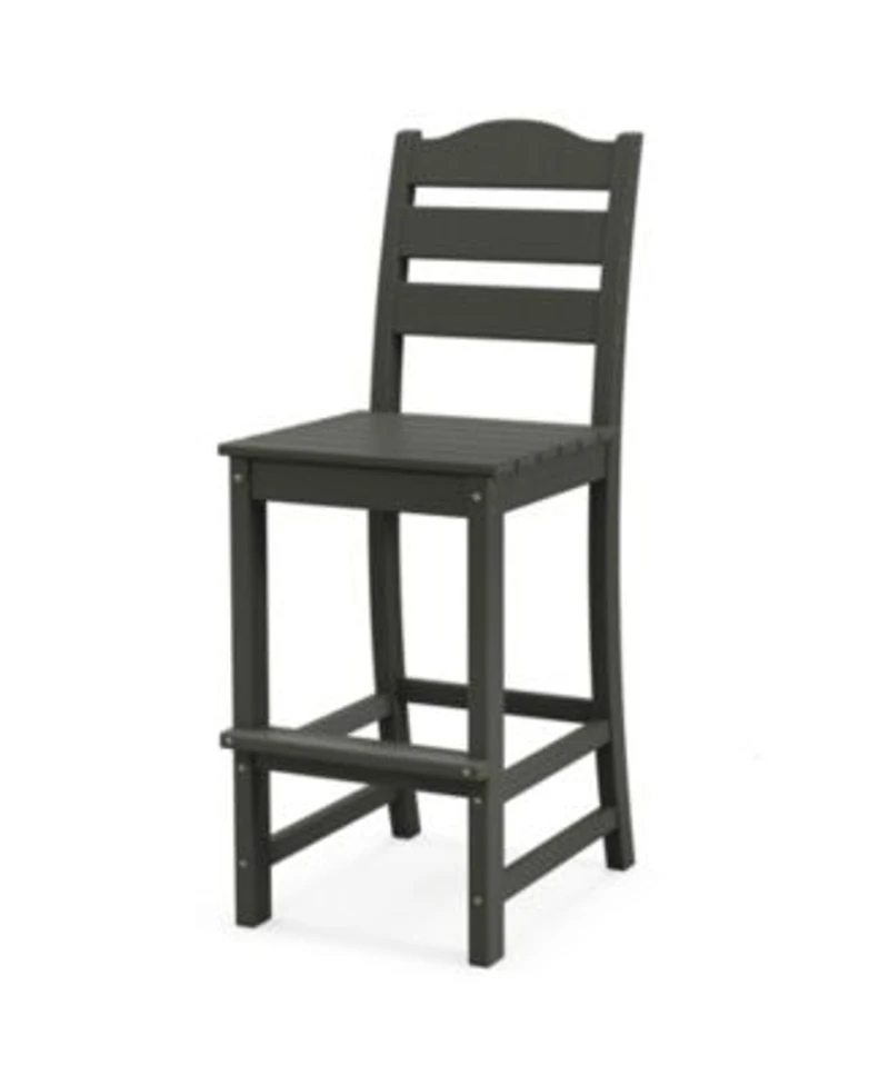 Costway Outdoor Hdpe Bar Stool Patio Tall Chair Backrest Footrest All Weather