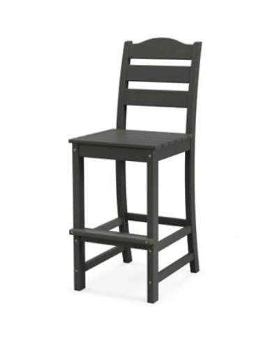 Costway Outdoor Hdpe Bar Stool Patio Tall Chair Backrest Footrest All Weather