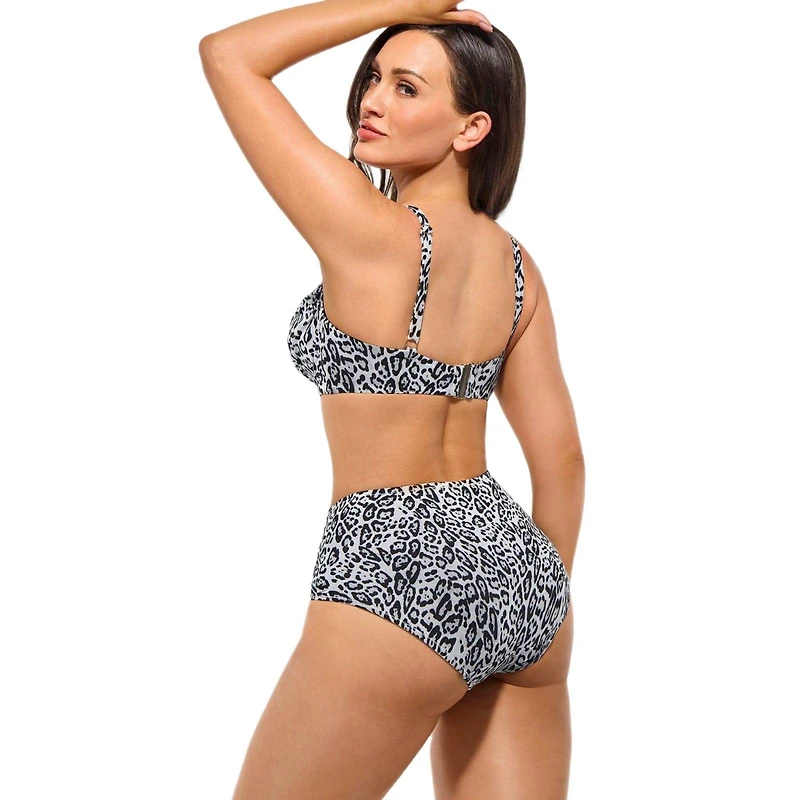Popilush Women's Shapewear Ruched Tummy Control Bikini Set