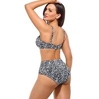 Popilush Women's Shapewear Ruched Tummy Control Bikini Set