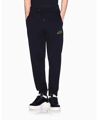 A|X Armani Exchange Men's Elevated Logo Fleece Jogger Pants