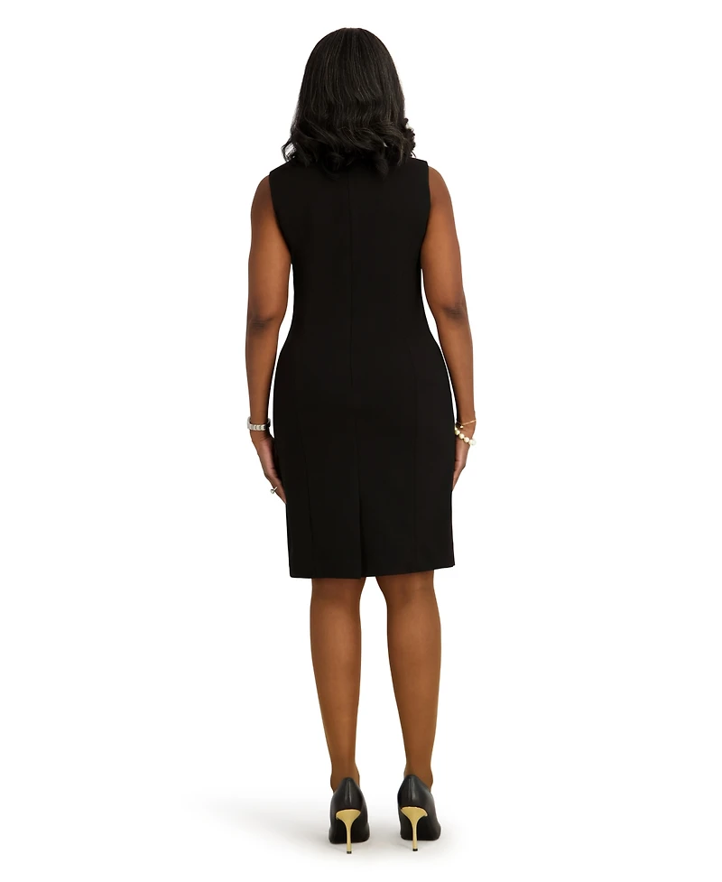 Kasper Women's Princess Seam Midi Dress