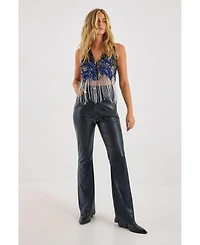 Nasty Gal Women's Embellished Tassel Vest