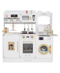 Mecale Children s Pretend Toy Kitchen Playset with Lights & Sounds, Interactive Fun