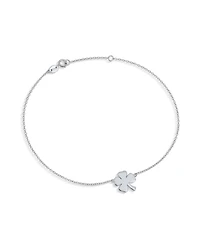 Bling Jewelry Lucky Charm Clover Anklet Ankle Bracelet Sterling Silver Chain Adjustable