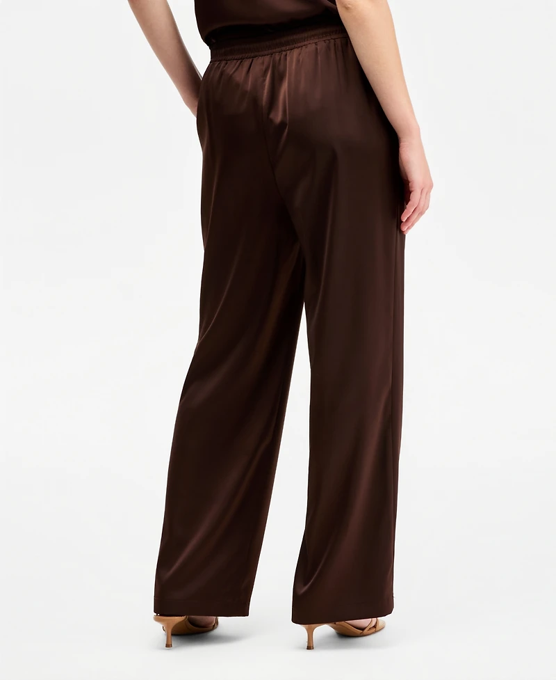 Bar Iii Women's Satin Pull-On Pants, Macy's Exclusive