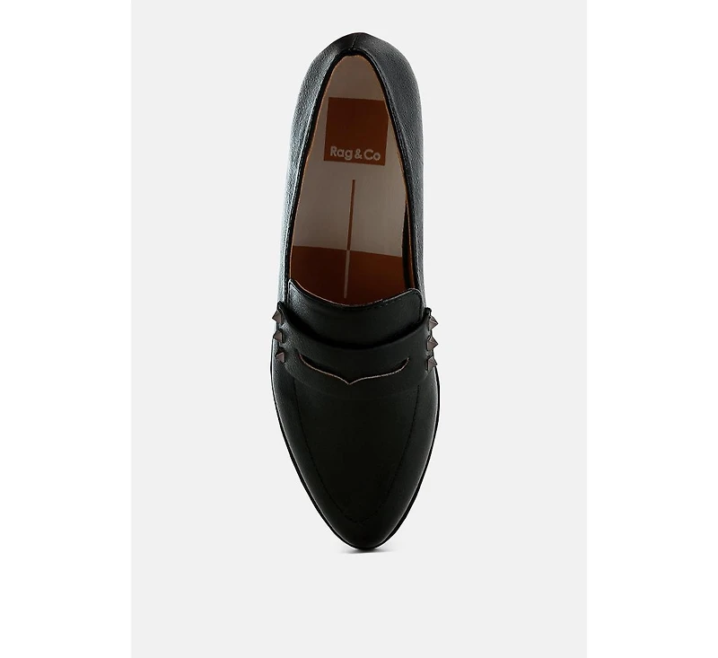 Potania Penny Strap Metallic Loafers
