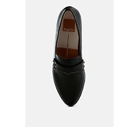 Potania Penny Strap Metallic Loafers