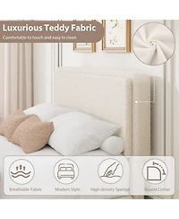 gaomon Teddy Fleece Bed Frame