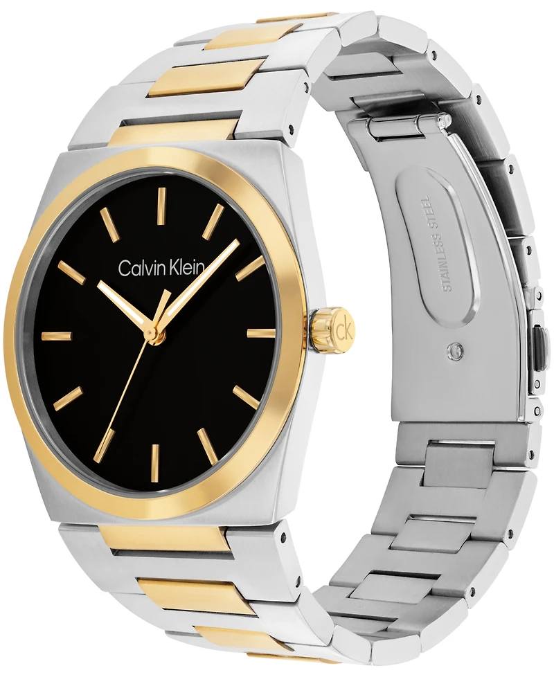 Calvin Klein Men's Ck Empower Two Tone Stainless Steel Bracelet Watch, 40mm