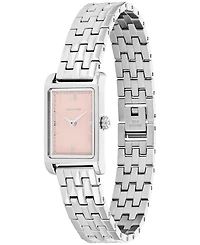 Calvin Klein Women's Ck Light Silver Tone Stainless Steel Bracelet Watch, 16mm