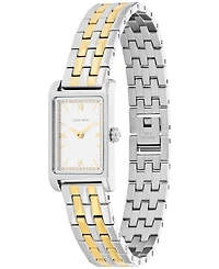Calvin Klein Women's Ck Light Two Tone Stainless Steel Bracelet Watch, 16mm