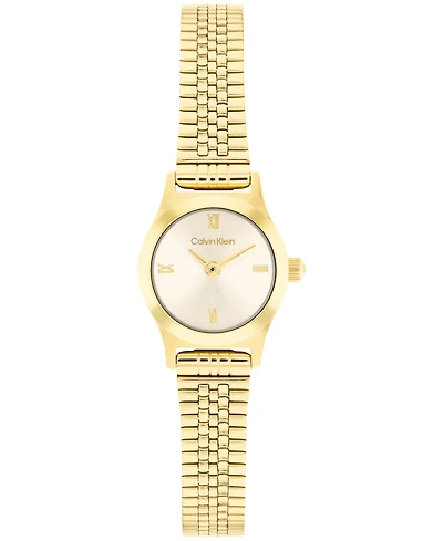 Calvin Klein Women's Ck Contemporary Gold Tone Stainless Steel Bracelet Watch, 18mm