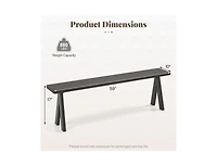 Slickblue Outdoor 3-Seat Bench with 800 lbs Bearing Capacity